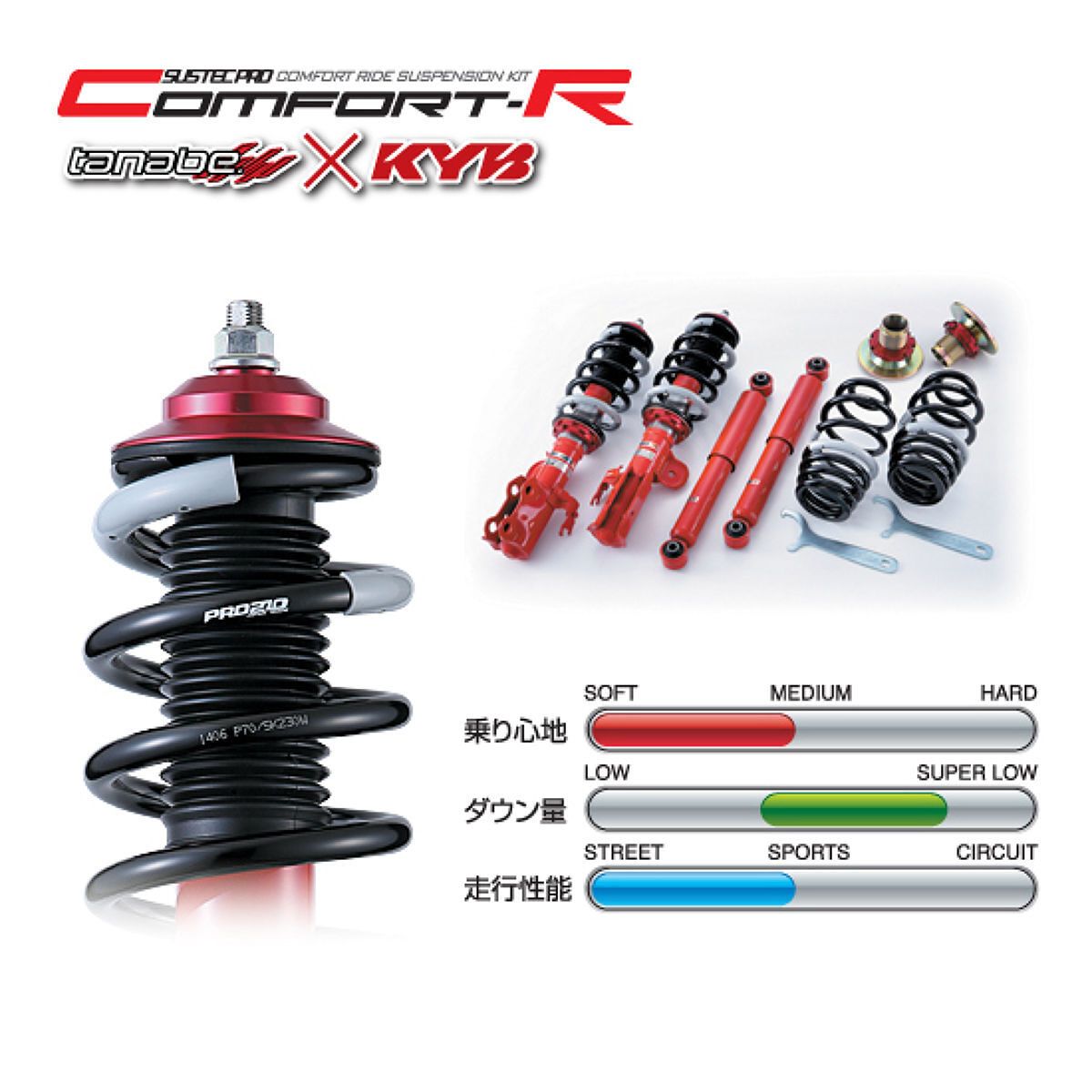 ミライース LA300S SUSTEC PRO CR 車高調キット TANABE（タナベ） ミライース LA300S 車高調 サステックプロCR