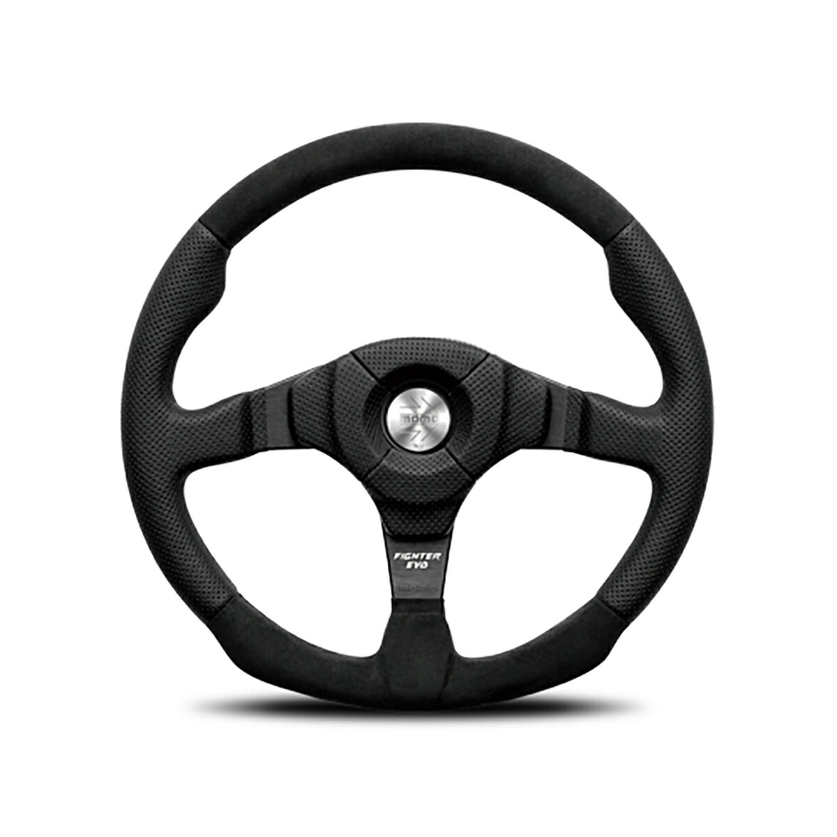 momoファイターウッド＆レザー コンビ35cm MOMO モモ ステアリング FIGHTER ファイターウッド レザー コンビ