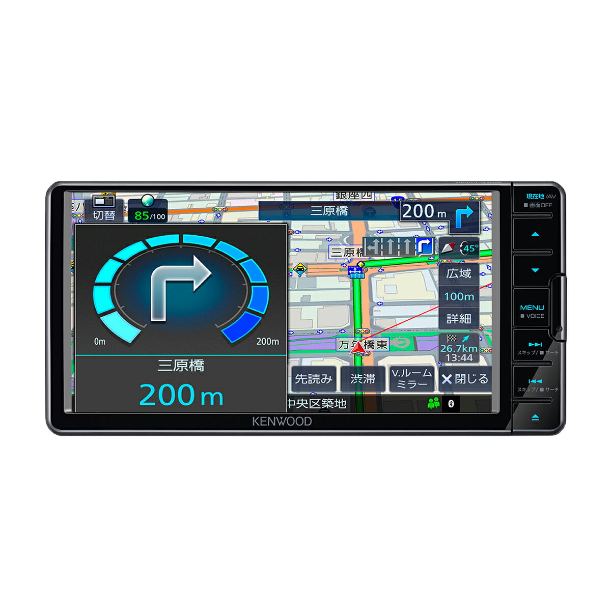 楽天市場】KENWOOD ケンウッド MDVーS710W AV一体型 7V型／200mmワイド 