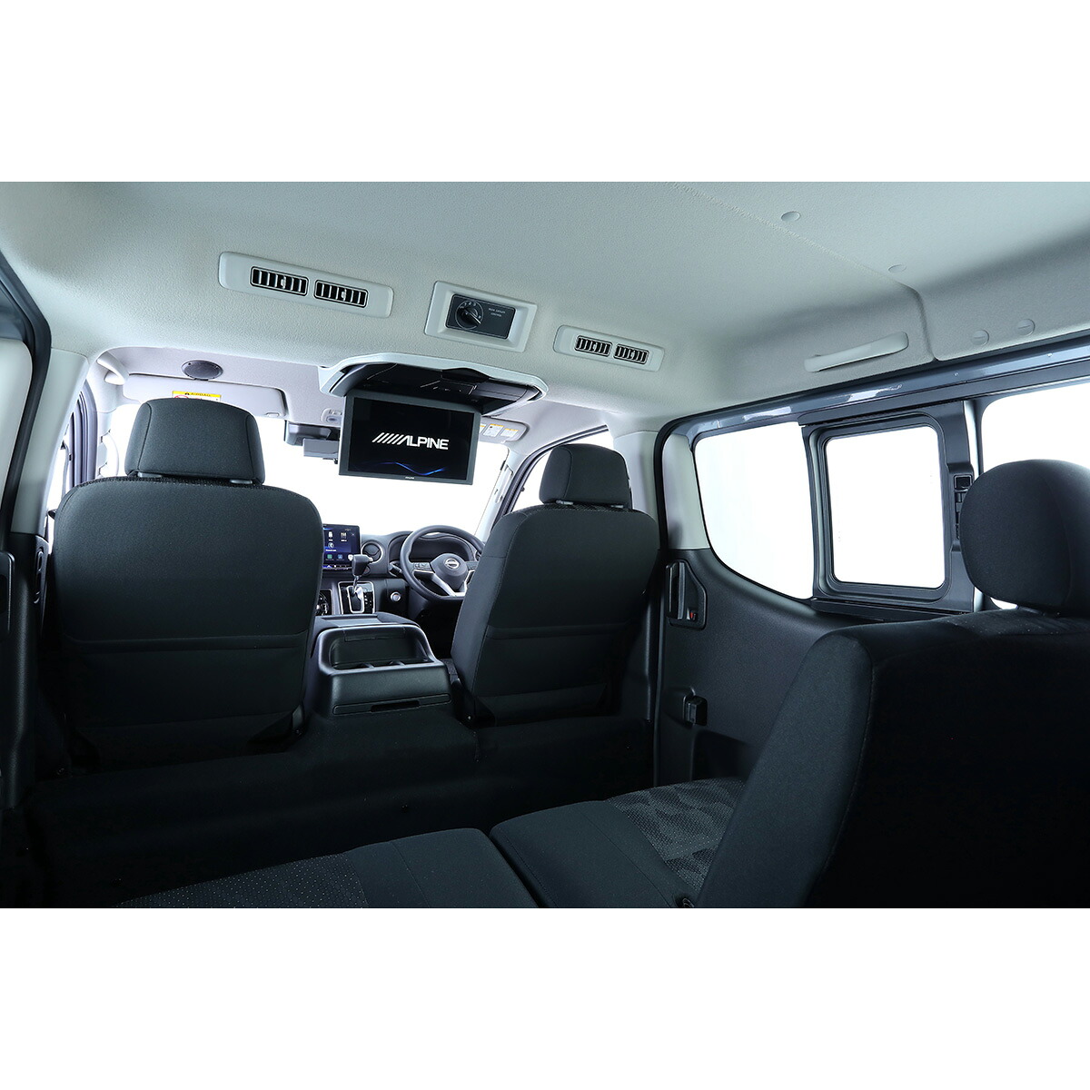 ALPINE アルパイン KTX-N120RV-CV-26VG 12.8型リアビジョン取付キット ブラック ニッサン キャラバン