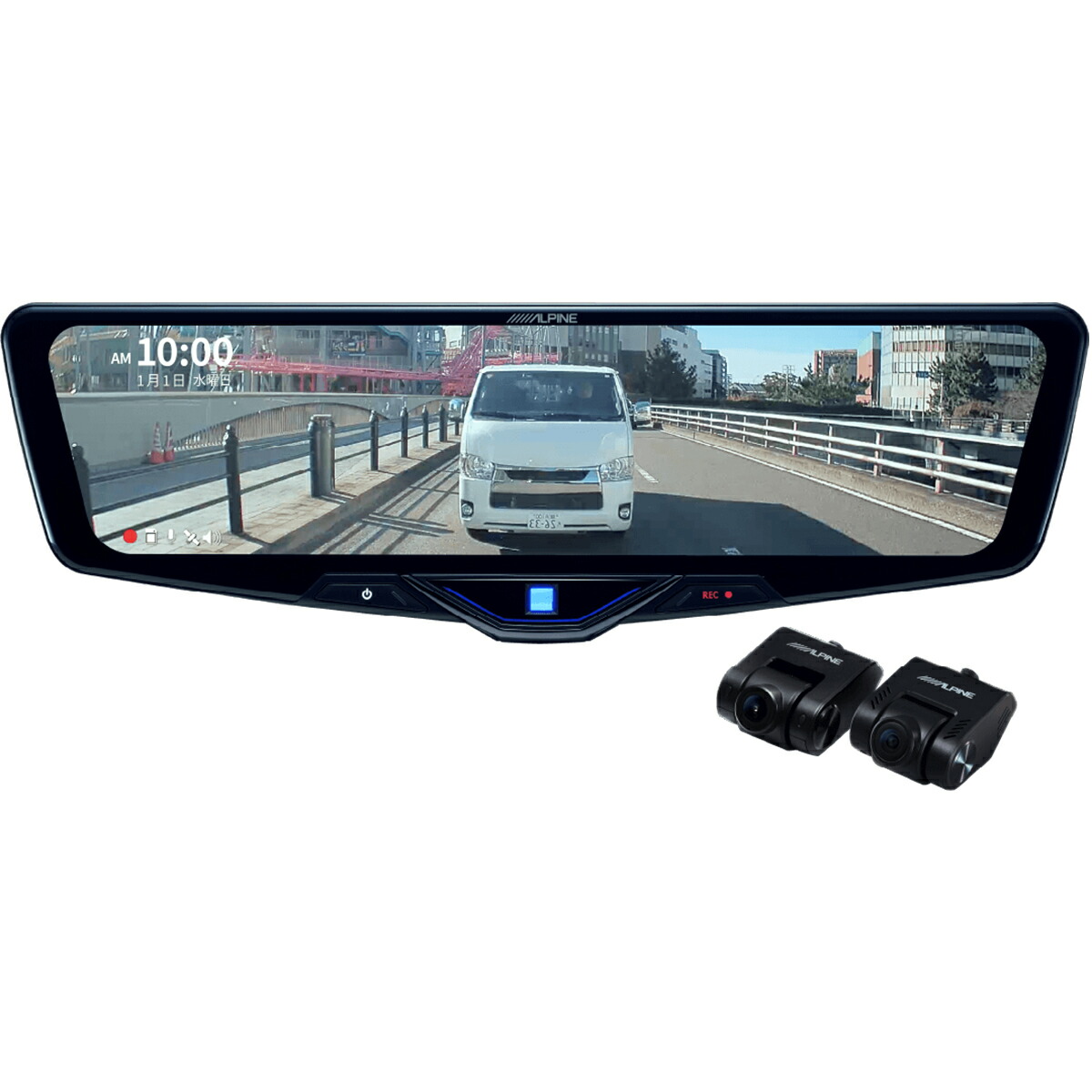 【限界値下げ中】アルパイン デジタルインナーミラーDVR-DM1246A IC 01801650_1.jpg