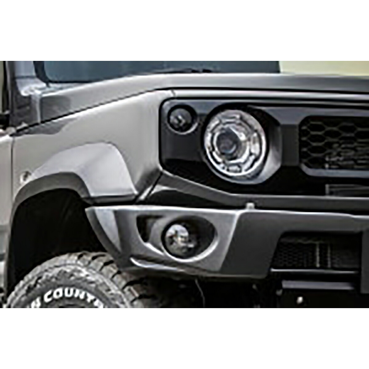 ショウワガレージ ABS フロントバンパースポイラー 塗装済み JC用穴あり E00601 シボブラック スズキ ジムニーシエラ（送料込み）