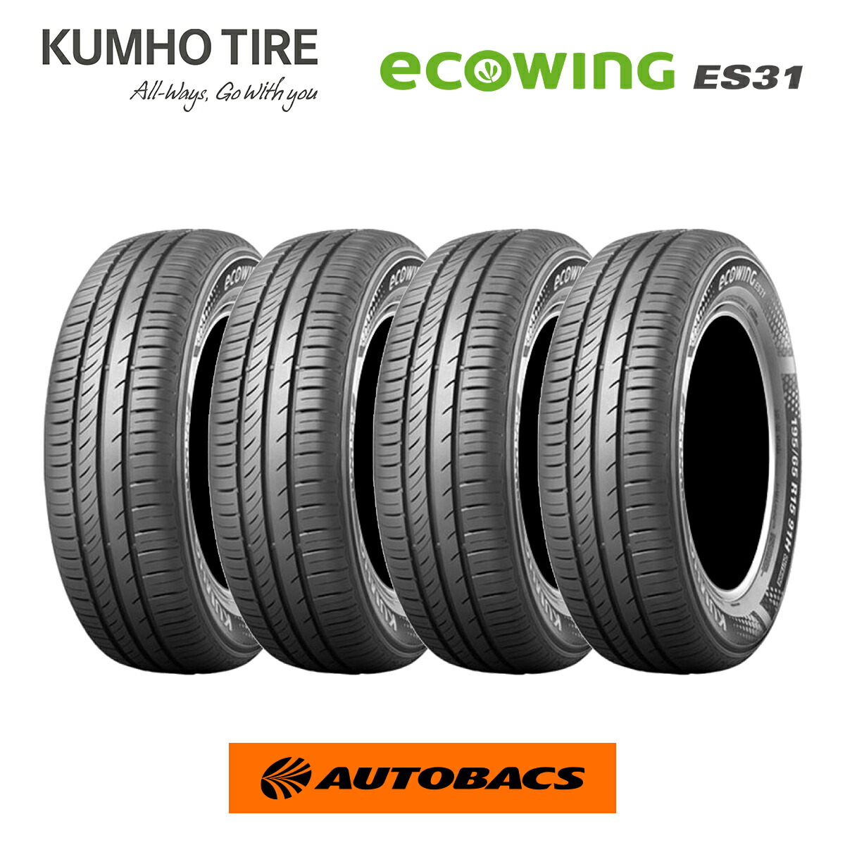 KUMHO ecowing ES31 155/65 R14 タイヤ KUMHO KUMHO〈クムホ〉ecowing ES31｜155/65R14 75T｜エコ