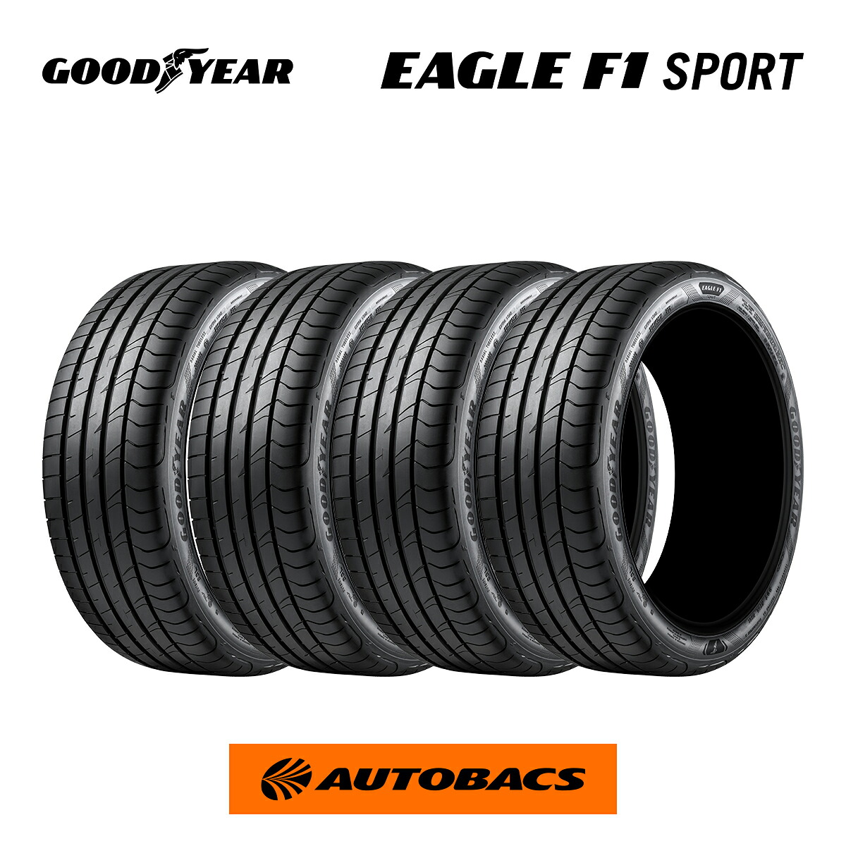 グッドイヤー EAGLE F1 Sport 195/50R16 84V(タイヤ4本セット)195/50/16|オートバックス店