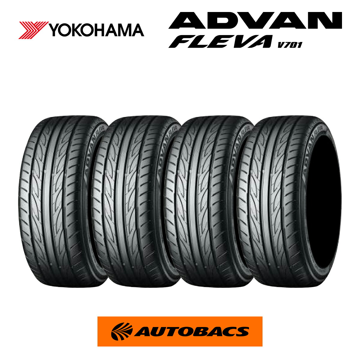 【4/4 20:00-4/10 01:59 エントリーでP5倍】ヨコハマタイヤ アドバン フレバ V701 225/35R20 90W XL（タイヤ4本セット）225/35/20