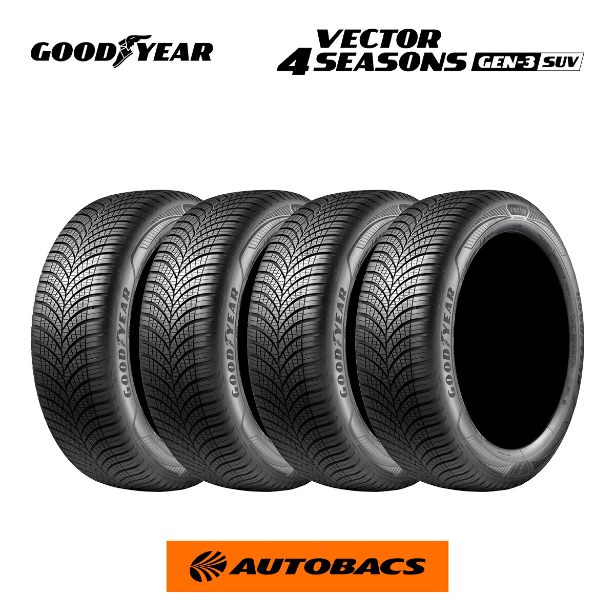 グッドイヤー ベクター4シーズン GEN-3 SUV 225/60R17 103V XL（タイヤ4本セット）225/60/17