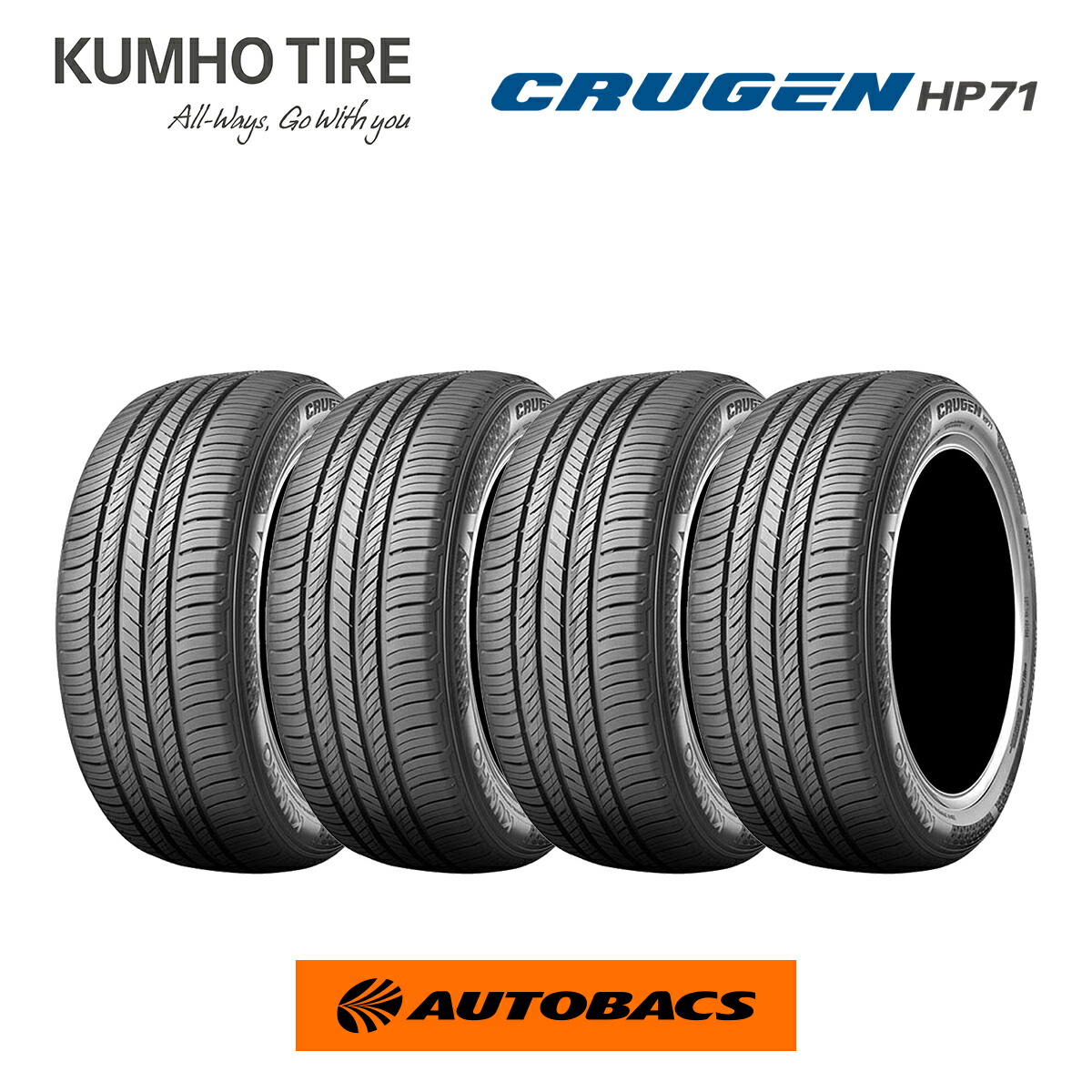 【4/4 20:00-4/10 01:59 エントリーでP5倍】クムホ クルーゼン HP71 235/55R19 101V（タイヤ4本セット）235/55/19