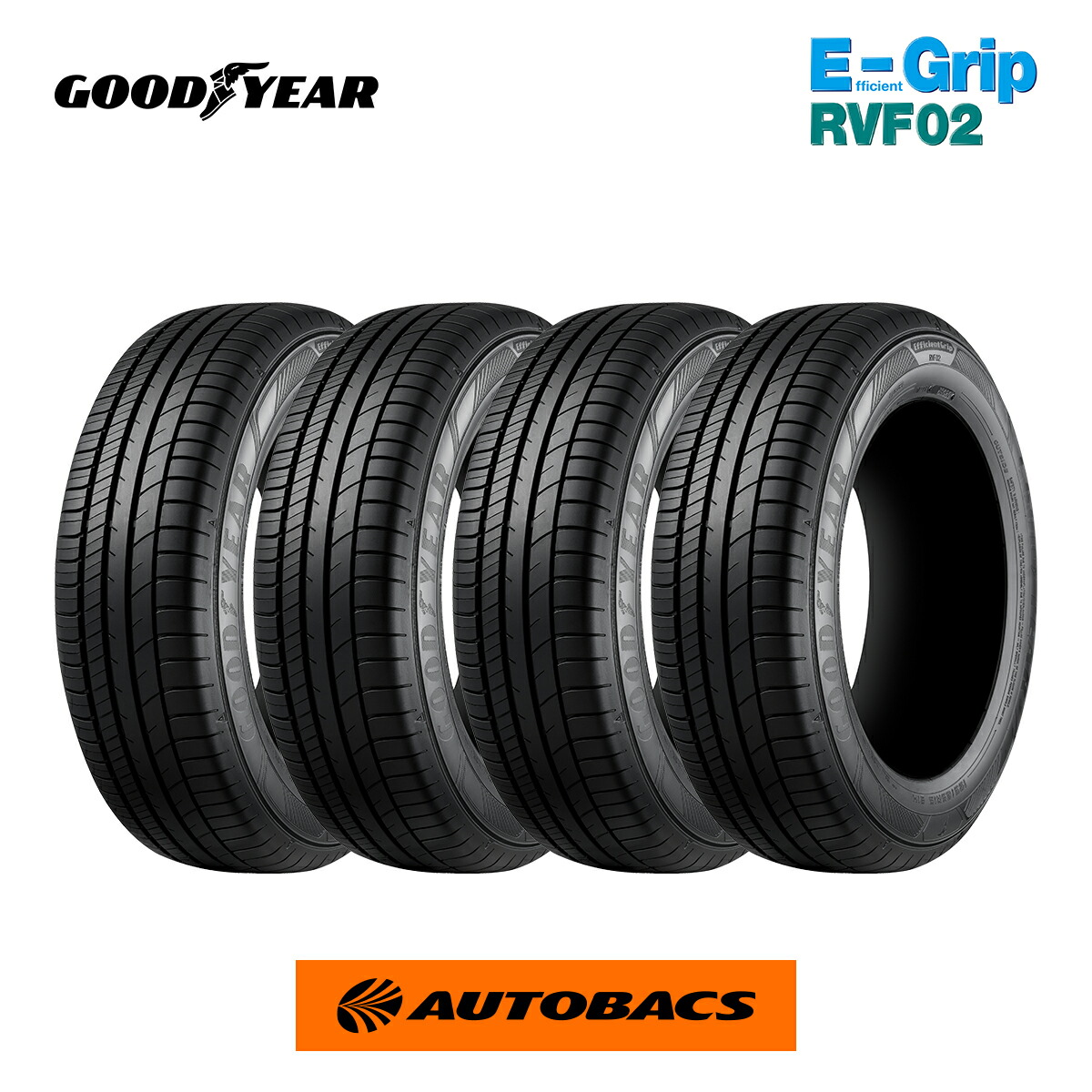 【4/4 20:00-4/10 01:59 エントリーでP5倍】グッドイヤー エフィシェントグリップ RVF02 165/60R15 77H（タイヤ4本セット）165/60/15