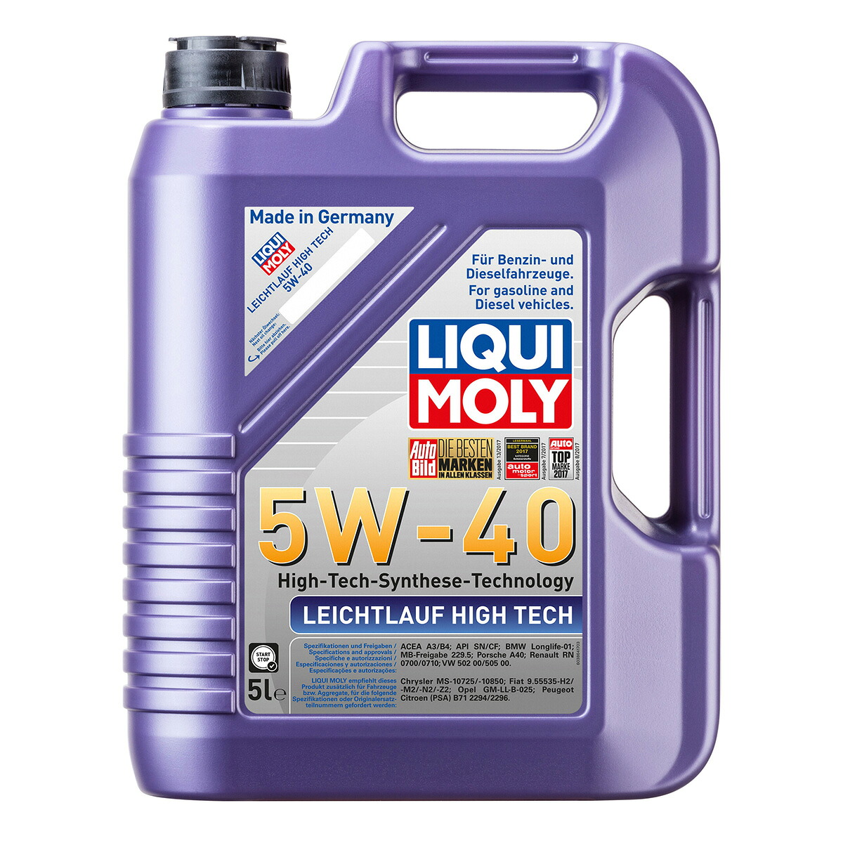 【4/4 20:00-4/10 01:59 エントリーでP5倍】LIQUI MOLY ライヒトラウフハイテック 5W-40 5L