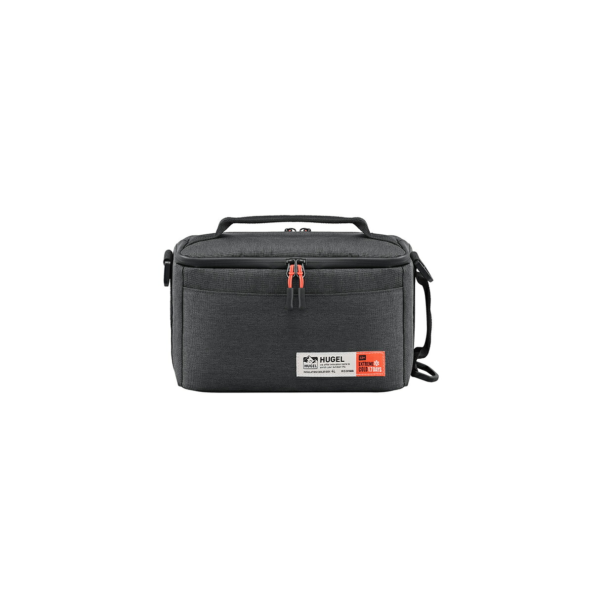 HUGEL 2wayエアロゲルソフトクーラーBOX 4L AGSC-4C2 濃灰色薄墨色