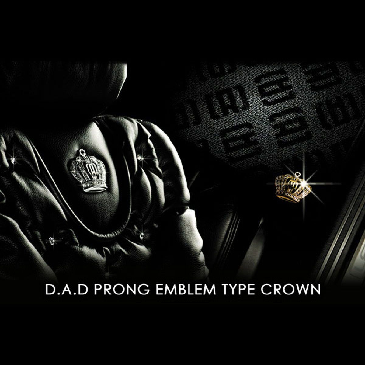 GARSON ギャルソン D.A.D プロング エンブレム タイプ クラウン ゴールド/フューシャ
