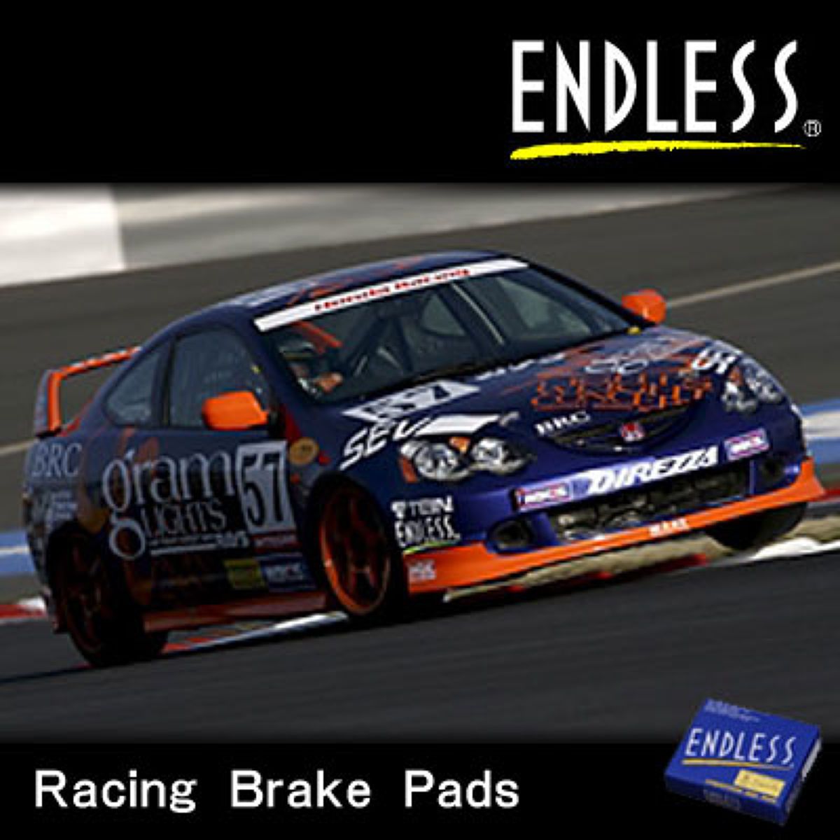 ENDLESS エンドレス レーシングブレーキパッド RS フロント用／ホンダ インテグラ／EP400RS2｜オートバックス店