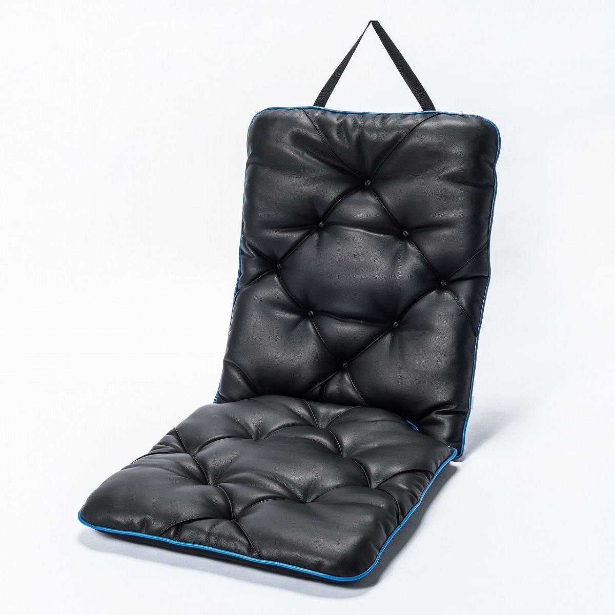 楽天市場】AQ レザー調クッション 背もたれ付き ブラック