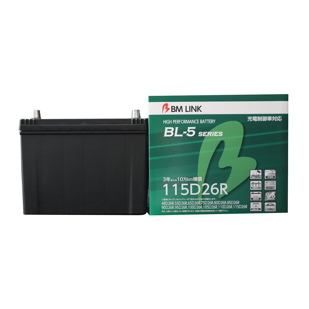 BMリンク BL-5 充電制御車対応バッテリー 115D26R 【店頭受取不可】