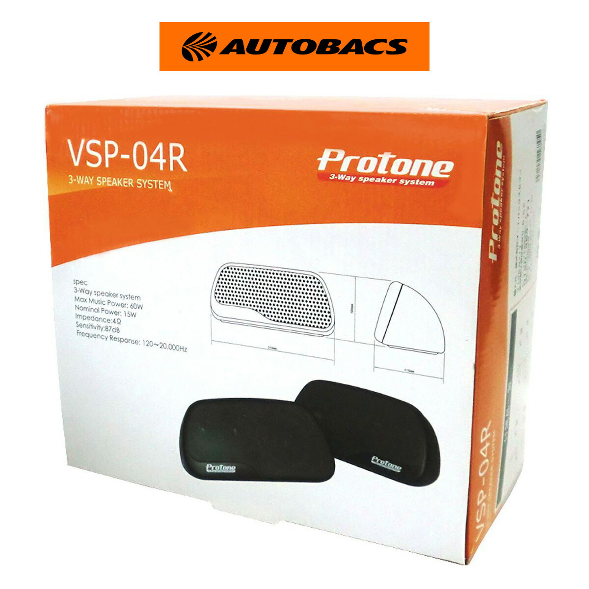 【楽天市場】プロトーン VSP-04R 3ウェイ置型スピーカー：オートバックス楽天市場店