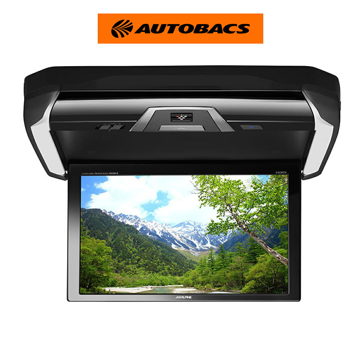 ALPINE PXH12X-R-B 12.8型LEDWXGAリアビジョン ブラック【天井取付け型タイプ】プラズマクラスター技術搭載｜オートバックス店 60,005円