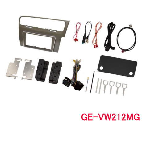 カナテクス(Kanatechs) 品番:GE-VW212MG フォルクスワーゲン ゴルフ7 カーナビ/オーディオ取付キット シルバーパネル|カー用品イチオシ通販