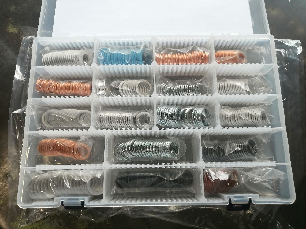 オイルドレンパッキン セット　１８種類 各２０枚 　ケース入り PD-SET20｜カー用品イチオシ通販