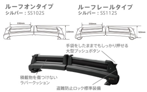 スキースノーボード専用キャリア車種別セット H26 7 Nx Agz Ayz10系 ルーフレール無 Piaa Terzo Ss102s Eh412 8201120761 カー用品通販のホットロードパーツ 通販 Yahoo ショッピング