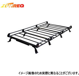 TUFREQ（タフレック） 品番：PF242A+＜日産 NV350キャラバン（E26） H24.6～ ハイルーフ(標準幅)＞ 　スチール製　ルーフキャリア/自動車/キャリア/ルーフラック（個人名宛は別途送料）
