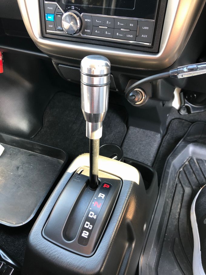 楽天市場 取り付け例あり 汎用atシフトノブプッシュ式 Type2 At車をmt車風に変身 オートマ シフトレバー Auto Garage 楽天市場支店