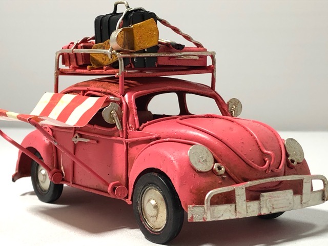 アンティーク鉄道車両ワーゲンピンク ヴィンテージカー 古典音楽カー ブリキ オブジェ 玩物 ハワイ州 連合王国 飾 Doorswindowsstairs Co Uk