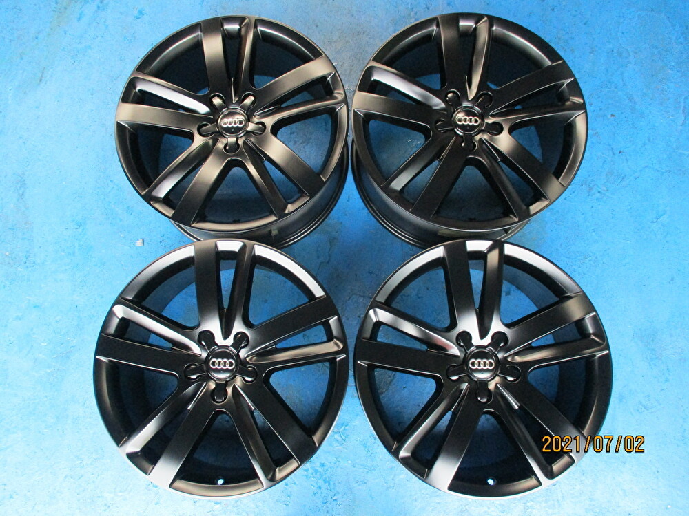 Audi純正アルミホイール　４本 再塗装 美品 AUDI アウディ A8 4H 純正 中古ホイール 4本 9J 21インチ