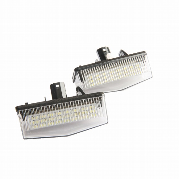 車用メッキパーツ 2 × 12ボルト CANBUS なし SMD LED ナンバーライセンスプレートライト トヨタ プリウス ZVW30 7000 Kキセノンホワイト OEM リプレースメント AL-AA-0121 AL Car plating parts
