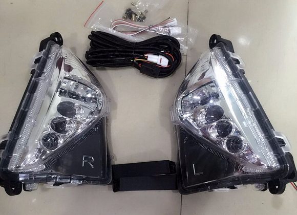 車用メッキパーツ OSMRK LED DRL デイタイム ランニングライト フォグランプとターン シグナル アセンブリ トヨタ プリウス 2016 AL-AA-0182 AL Car plating parts|オートパーツエージェンシー