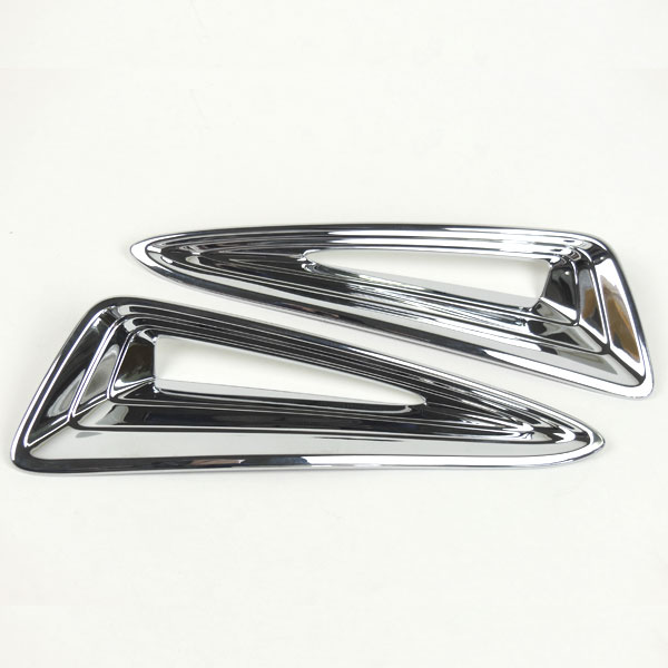 車用メッキパーツ 2ピース ABS フロントコーナーガーニッシュ トヨタ C-HR ZYX10/NGX50 2016-2017 AL-AA-0198 AL Car plating parts