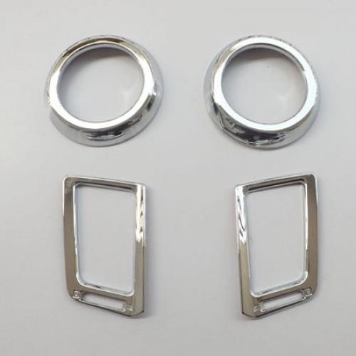 車用メッキパーツ ABS クローム ダッシュボード カバー エアコン ベント リング トヨタ RAV4 2013 2014 オート アクセサリー 4 ピース AL-AA-0260 AL Car plating parts｜オートパーツエージェンシー