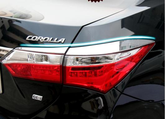 車用メッキパーツ オートクロームアクセサリー リアライトカバートリム トヨタ カローラ 2014 2015 ABS クロム AL-AA-0364 AL Car plating parts|オートパーツエージェンシー