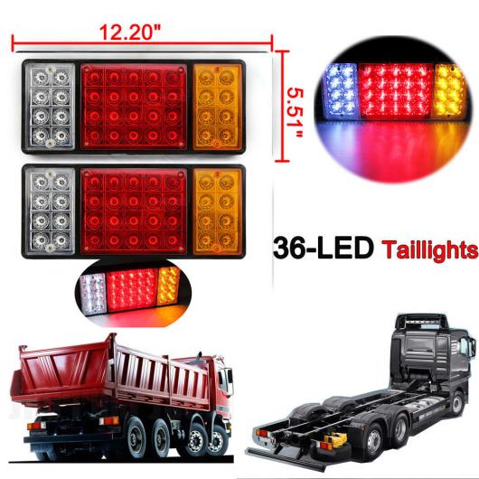 車用メッキパーツ トラック トレーラー テールライトストップリアターンインジケータ リバース ランプ防水 LED X2 AL-AA-0927 AL Car plating parts