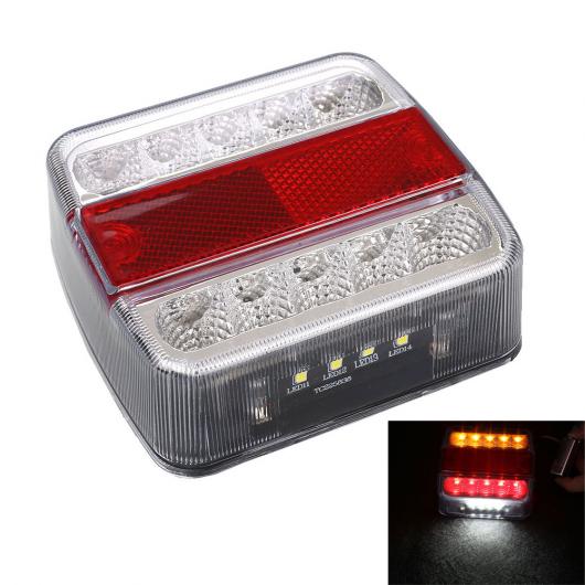 車用メッキパーツ 12ボルト10 LED トラック カー トレーラー ボート キャラバンリアテールライトストップランプテールライト AL-AA-0934 AL Car plating parts