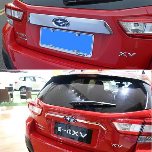 車用メッキパーツ 2ピース ABS リアリアトランクリッド カバー トリムブートテールゲート カバー スバル XV GT3 GT7 2017 2018 タイプB AL-AA-2481 AL Car plating parts 15,375円