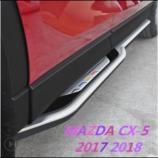 車用メッキパーツ 車アルミニウム合金 ランニングボード サイドステップ ナーフ バーペダル 17 マツダ CX-5 2017 2018 タイプA AL-AA-5945 AL Car plating parts