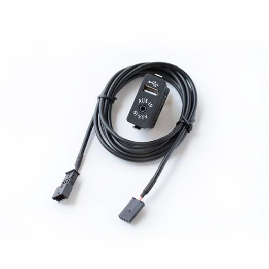 車用ケーブル CD チェンジャーAUXイン USB補助 オーディオ 入力3ピンコネクタ BMW E46 3シリーズ 09 02 05ワット NAV AL-AA-7033 AL Car cable