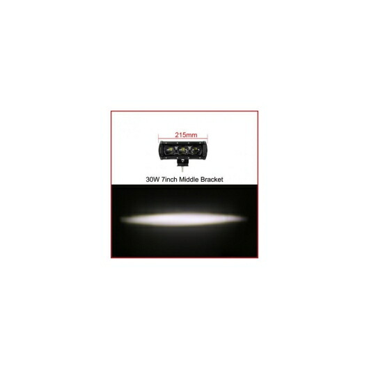 車用ケーブル 6D レンズ 単列 LED ライトバー車 トラック 4WD オフ道路 ATV トレーラー 防水 LED ライトバーオフロード 7 Inch 30W x1 AL-AA-7315 AL Car cable 27,229円