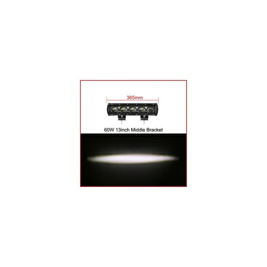 車用ケーブル 6D レンズ 単列 LED ライトバー車 トラック 4WD オフ道路 ATV トレーラー 防水 LED ライトバーオフロード 13 Inch 60W x1 AL-AA-7315 AL Car cable