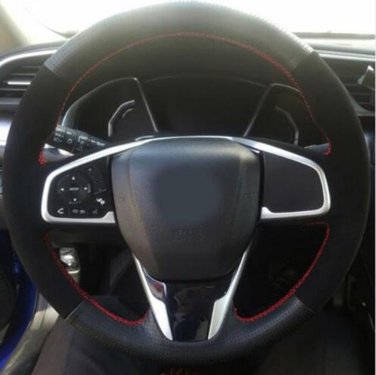 車用メッキパーツ ステアリングホイールケースホンダシビック 2016 2017 10th red line AL-AA-7516 AL Car plating parts 15,140円