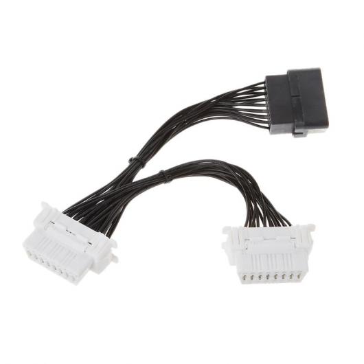 車用ケーブル 16 ピン OBD2 OBD 2 OBD2 スプリッタ延長 ケーブル 1 オス 2 メス Y ケーブル ELM327 AL-AA-7828 AL Car cable