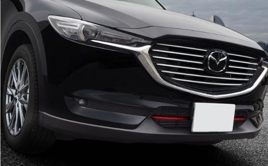 車用メッキパーツ 2ピース ABS クローム フロント ヘッドグリル トリム ストリップ マツダ CX-8 2017 2018 AL-AA-7981 AL Car plating parts｜オートパーツエージェンシー