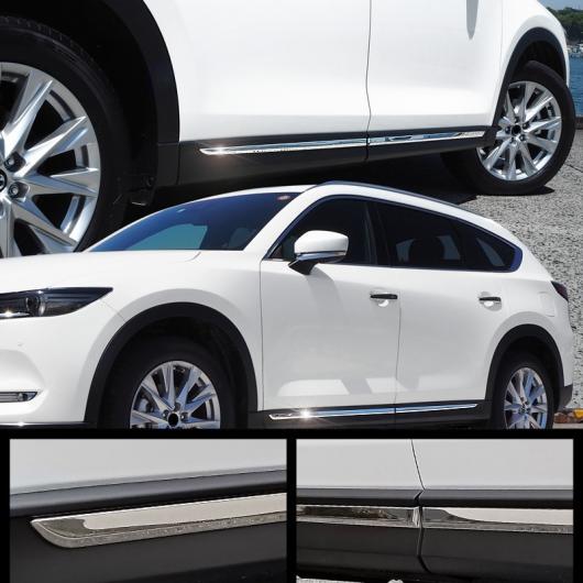 車用メッキパーツ マツダ CX-8 CX8 2017 2018 2019 ABS クローム サイドボディ モールディング カバー トリム 4個 AL-AA-8025 AL Car plating parts
