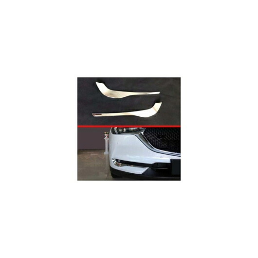 車用メッキパーツ マツダ CX-8 CX8 2018 2019 ABS クローム フロントフォグライト カバー トリム AL-AA-8008 AL Car plating parts