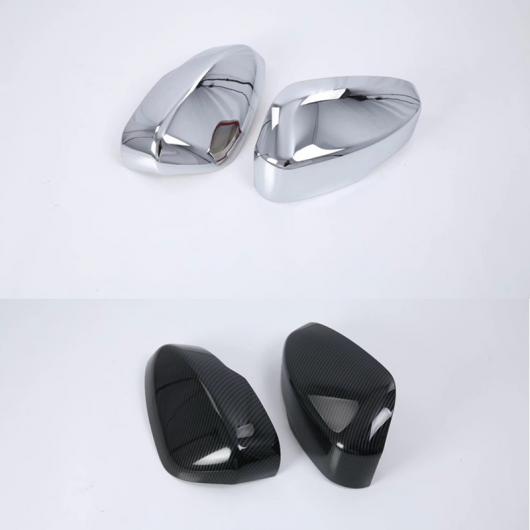 三菱 エクリプスクロス 2018 ABS バック ミラー 装飾 トリム 2ピース アクセサリ 選べる2バリエーション ABS sliver・ABS carbon fiber AL-AA-9351 AL plating parts