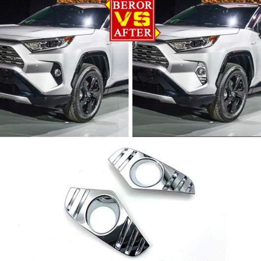 ABS クローム フロント フォグランプ カバー トリム トヨタ RAV4 2019 AL-AA-9448 AL Car plating parts