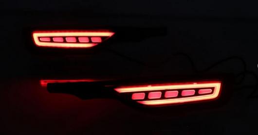 2個 フィットジャズ 2018 2019 12 12V LED フォグランプリア バンパー ライトブレーキライト フロー ターン シグナル リフレクター AL-AA-9531 AL Car light