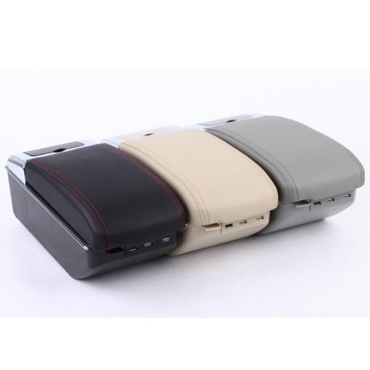 USB アーム ボックス センターコンソール カップ ホルダー PUレザー ホンダ シティ 2015 2016 2017 選べる3カラー ブラック～ベージュ AL-BB-0003 AL Interior parts for cars