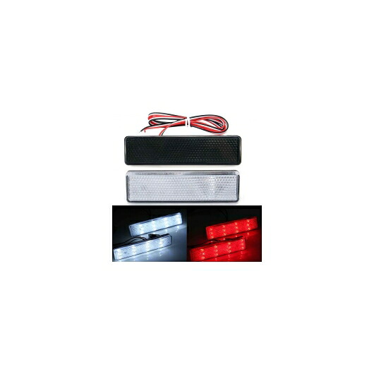 LED リア バンパー リフレクター シグナル テール ストップ ブレーキ ライト フォグ ランプ MOVANO VIVARO ルノー マスター TRAFIC 日産 プリマスター 選べる2カラー ブラック・クリア AL-BB-0393 AL Car light｜オートパーツエージェンシー