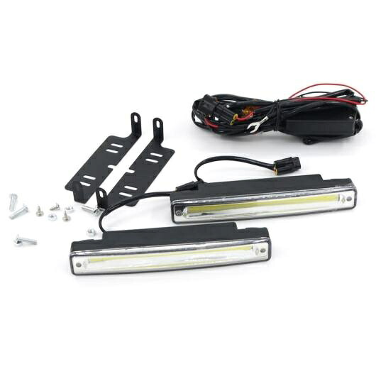 2ピース 8ワット COB 防水 デイタイム ランニングライト 6500K LED DRL ランプ フォグ 12V 24V オフ 光電流 ドライバ A 2 lines,B 3 lines AL-BB-1092 AL Car light|オートパーツエージェンシー